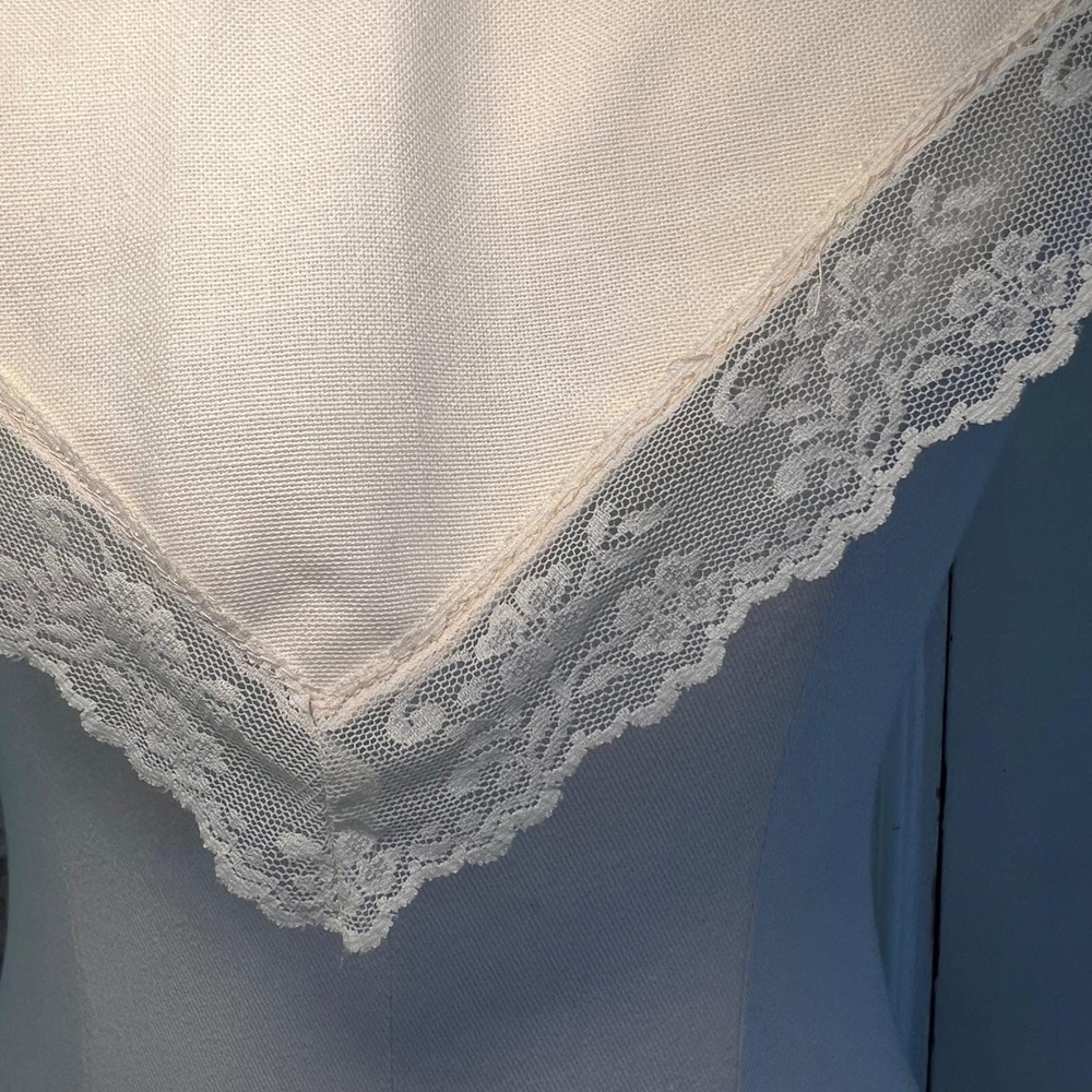 Vintage Lace Prairie Collar Detachable Dickey Ivory Coquette Cottagecore - Picture 3 of 6